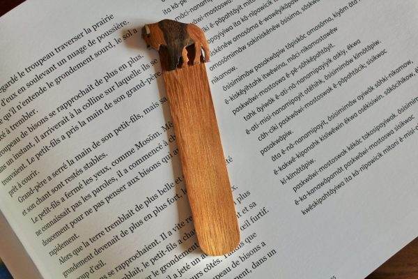 Wooden Bison Bookmark 2