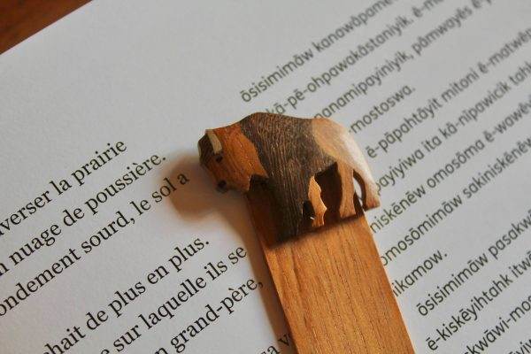 Wooden Bison Bookmark 3